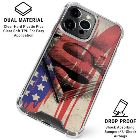 DC Comics Superman Crest iPhone 16 Pro Clear Case